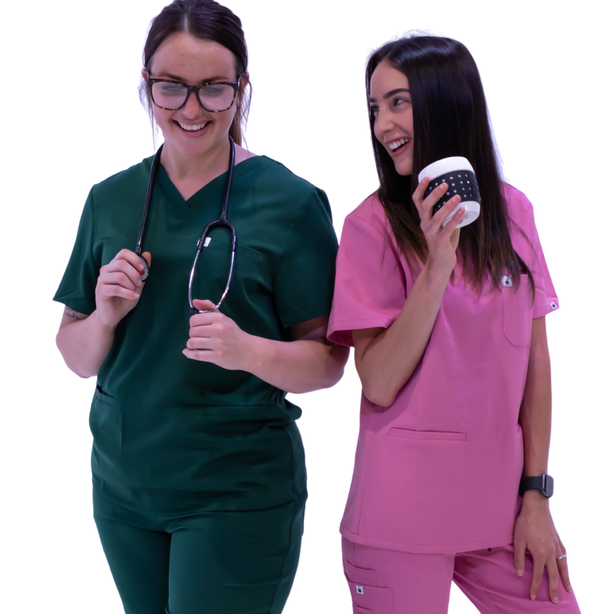 Green & Pink Scrubs