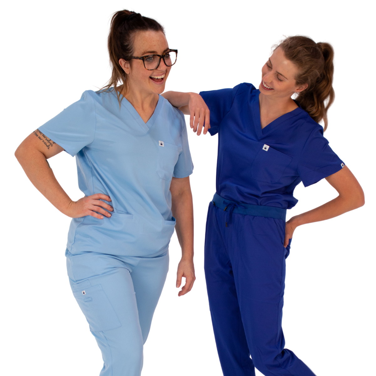 Royal  & Baby Blue Scrub Tops