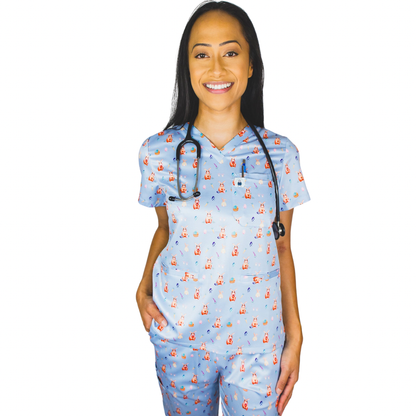 Easter scrubs- dusk blue