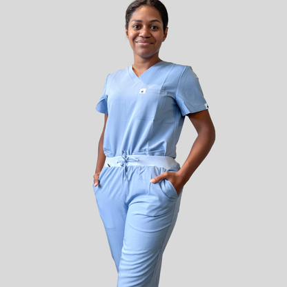 Meredith Pastel Range : Scrub Tops - Scrubber Duck