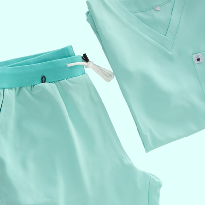 Meredith Pastel Range : Scrub Tops - Scrubber Duck