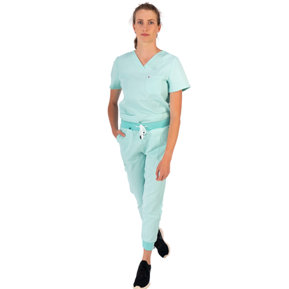 Meredith Pastel Range : Scrub Tops - Scrubber Duck